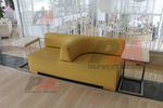 Светла мека мебел с визия по дизайн на клиента